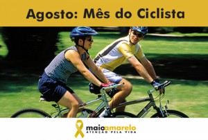 Ciclista no Maio Amarelo