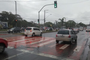 Perder placas na chuva