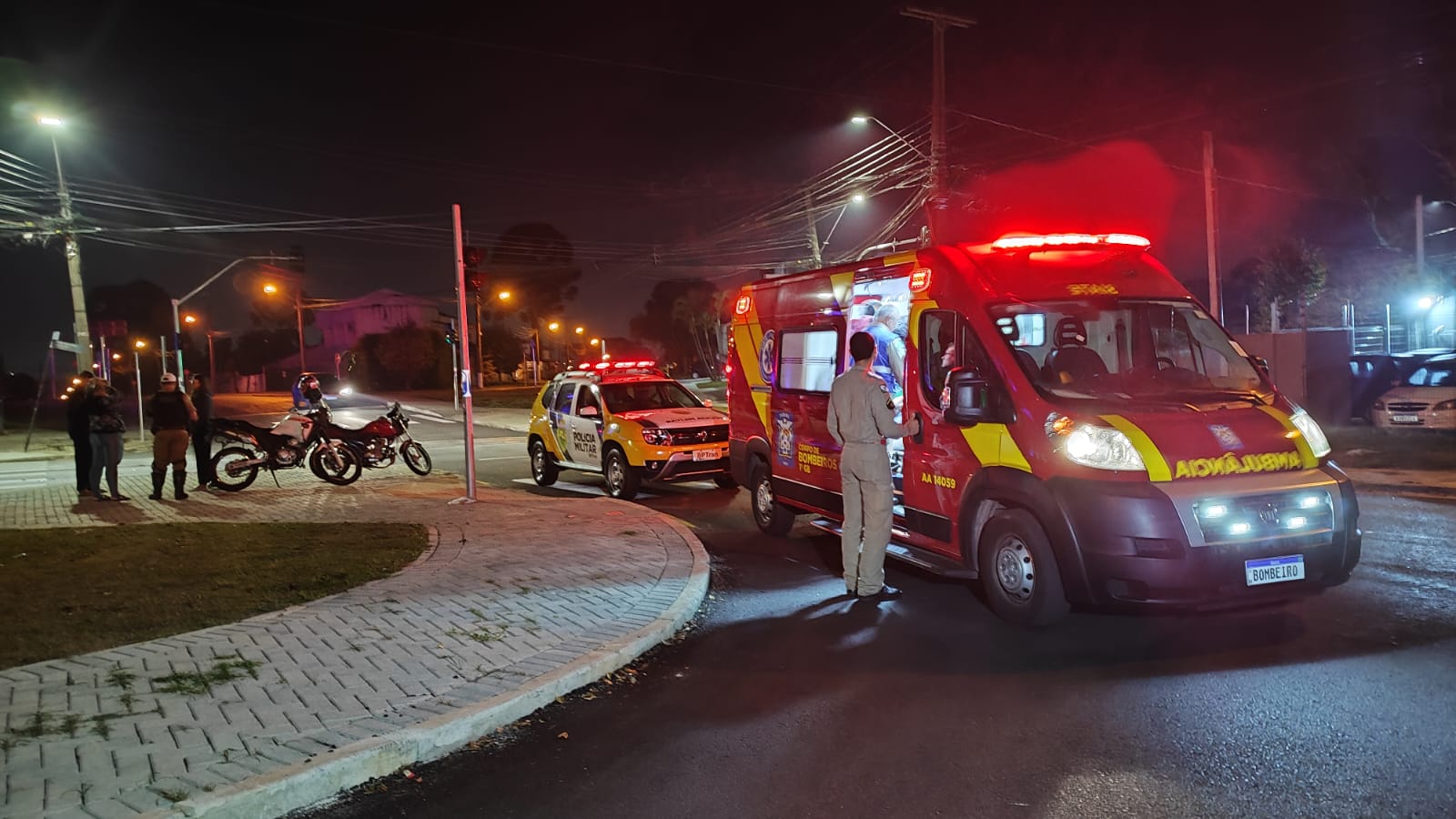 motociclista ferido no boqueirao