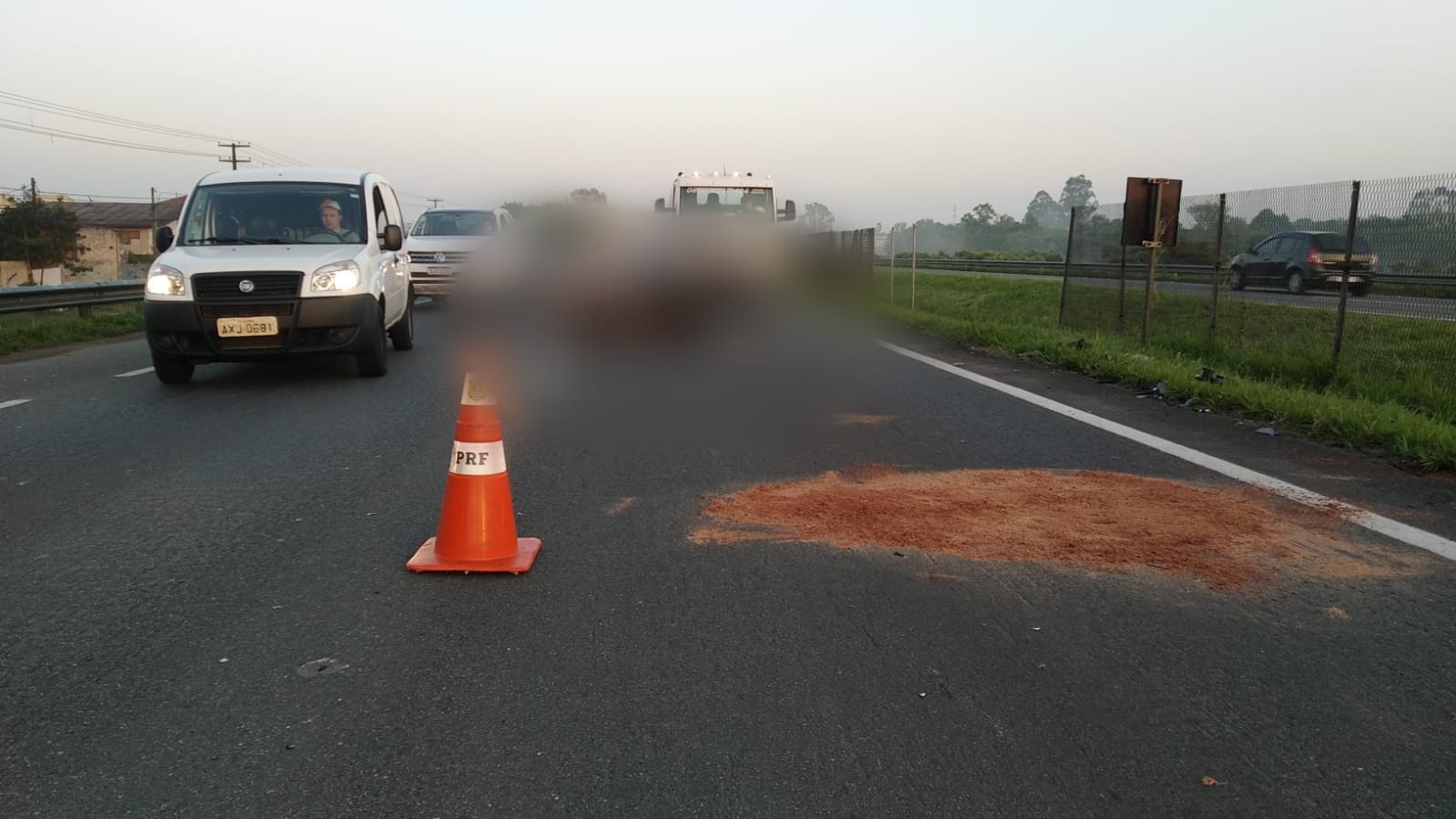 Motociclista morre após atropelar cavalo na BR-277; acidente causa lentidão