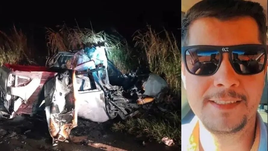 Engenheiro agrônomo morre carbonizado após bater carro contra traseira de caminhão no Paraná