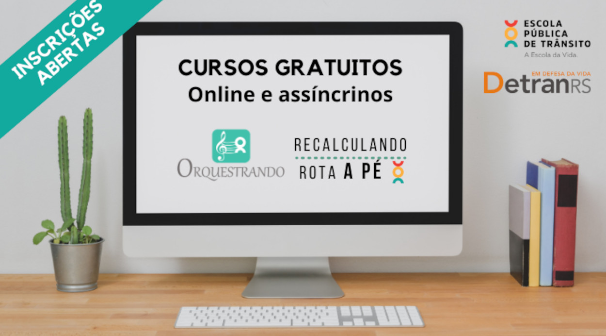 Cursos gratuitos: formação para pedestres, inclusão no trânsito e qualificação de gestores