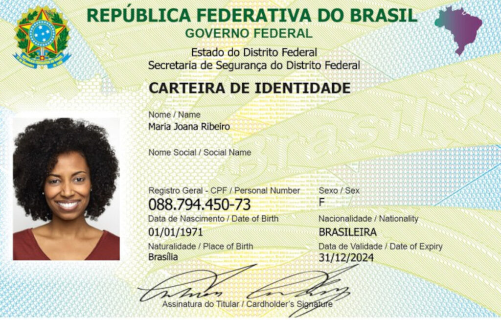 Nova carteira de identidade