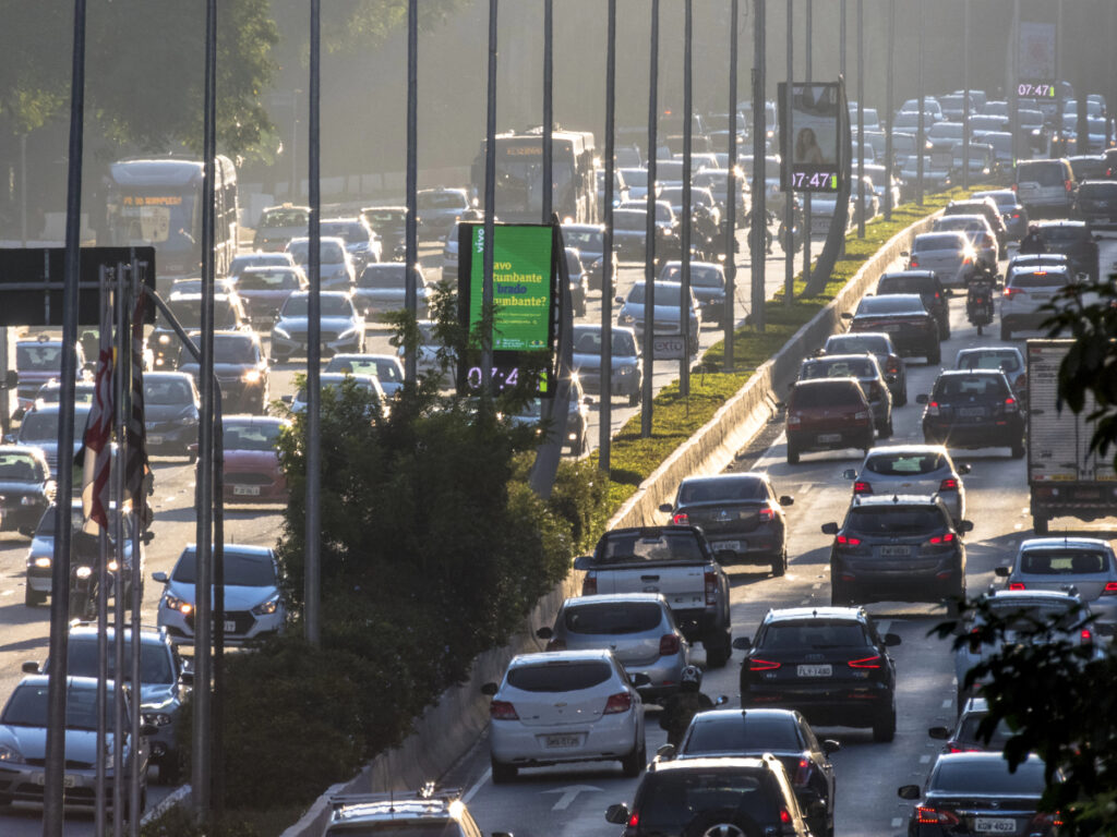 Congestionamentos na cidade de São Paulo