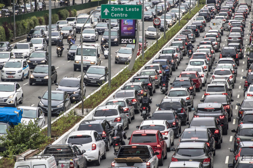 congestionamento em horário de pico